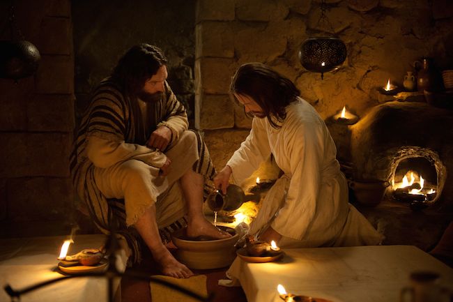 last supper jesus washes peters feet