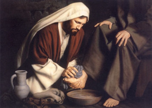 jesus washing the feet of his disciples