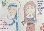 Sydney: Học sinh vẽ tranh ảnh về các thánh