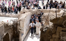 Viếng thăm nhà thờ Công giáo bị ISIS tàn phá ở Iraq