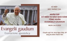 Sứ điệp ĐTC nhân dịp kỷ niệm 10 năm ban hành Tông huấn Evangelii Gaudium