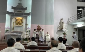 Thánh lễ kết thúc tuần tĩnh tâm linh mục Bùi Chu