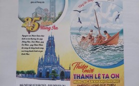 Thiệp mời lễ tạ ơn 25 năm linh mục cha Phêrô Thiệu