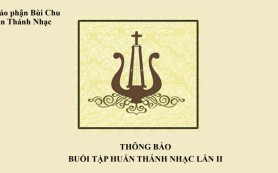 Thông báo: Buổi tập huấn Thánh nhạc lần II