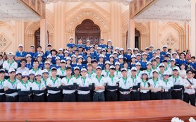 Những tình nguyện viên trẻ ở dịp lễ Đaminh 2025