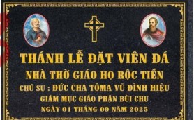 Giáo họ Rộc Tiền, Thánh lễ đặt viên đá đầu tiên
