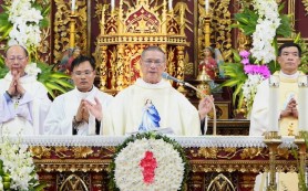 Ninh Cường: Thánh lễ chính tiệc tuần chầu kính Mẹ Mân Côi
