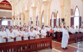 Gia đình Tận hiến Giáo phận Bùi Chu hành hương