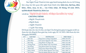 Thư báo chương trình hành hương Năm Thánh