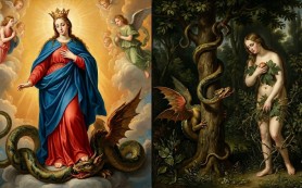 Mẹ Vô Nhiễm, người nữ đạp nát đầu con rắn