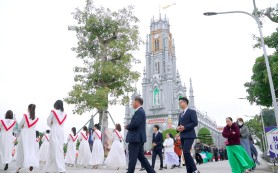 Giáo hạt Tứ Trùng hành hương trong ngày Giáng Sinh