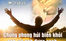 Chứng phong hủi biến khỏi anh ta