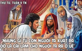 Cái xuất ra mới làm ô uế