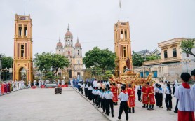 Đoàn ơn gọi Gx Trại Đáy mừng bổn mạng