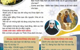 Thư mời tham dự khoá tìm hiểu ơn gọi