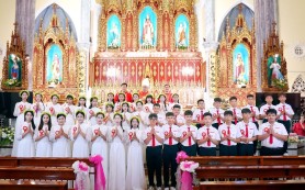 Gx Thanh Nhang: Thánh lễ ban Bí tích Thêm Sức và Rước lễ lần đầu