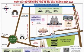 Sơ đồ hướng dẫn Giao thông lễ phong Phó tế