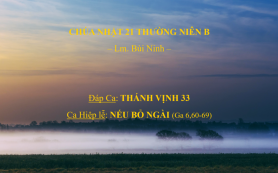 Chúa Nhật 21 Thường Niên B – Đáp Ca & Ca Hiệp lễ – Lm. Bùi Ninh