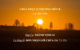 Chúa Nhật 22 Thường Niên B – Đáp Ca & Ca Hiệp lễ – Lm. Bùi Ninh