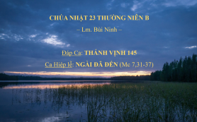 Chúa Nhật 23 Thường Niên B – Ca Hiệp lễ & Đáp Ca – Lm. Bùi Ninh