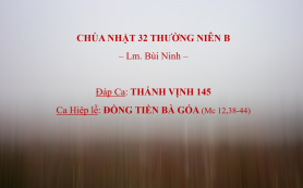 Chúa Nhật 32 Thường Niên B – Ca Hiệp lễ & Đáp Ca – Lm. Bùi Ninh