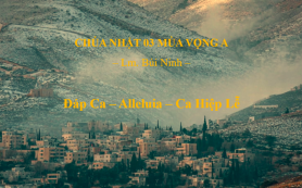 Chúa Nhật 03 Mùa VỌNG A – Đáp Ca – Alleluia – Ca Hiệp Lễ