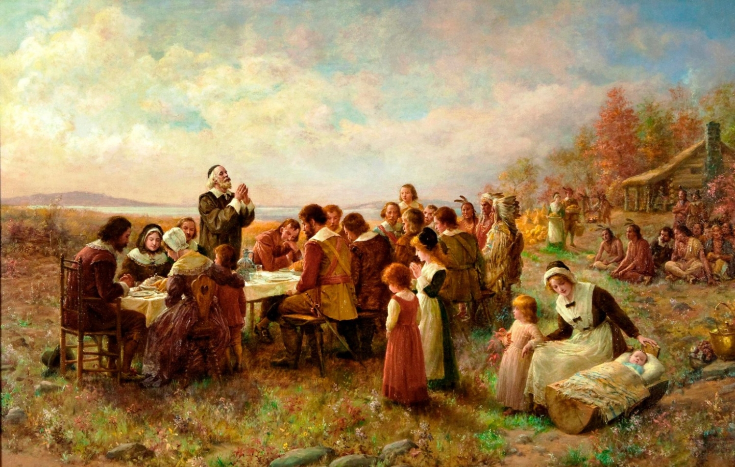 image 11 first thanksgiving at plymouth 1 1