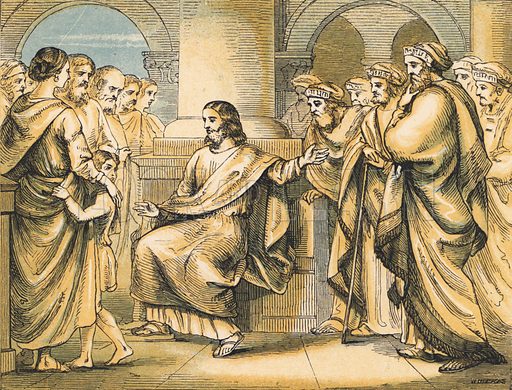 m349685 jesus rebukes the scribes and pharisees