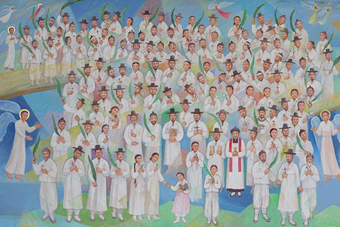 image of the 124 korean martyrs aug 16 2014 credit preparatory committee for the 2014 papal visit to korea cna 8 19 14