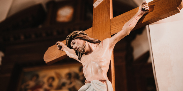 web3 jesus on cross crucifix shutterstock