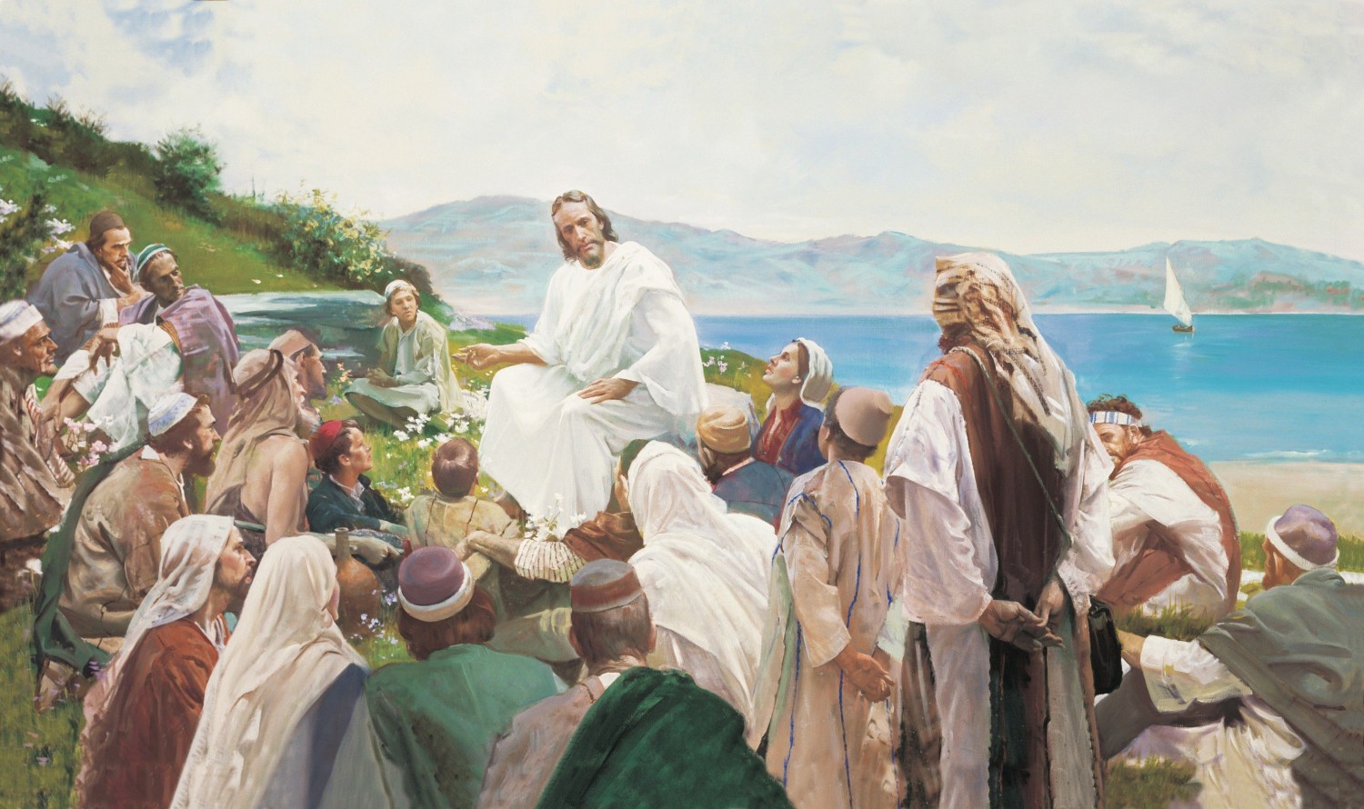 christ teaching the people