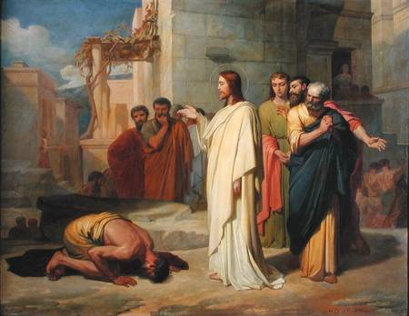 jesus healing the leper jean marie melchior doze1864 pd 1