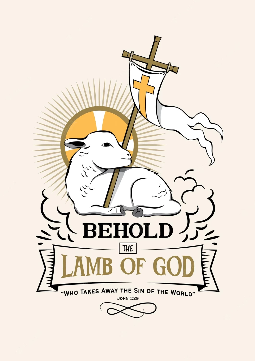 lamb with cross christian symbol 29028 758 jpg