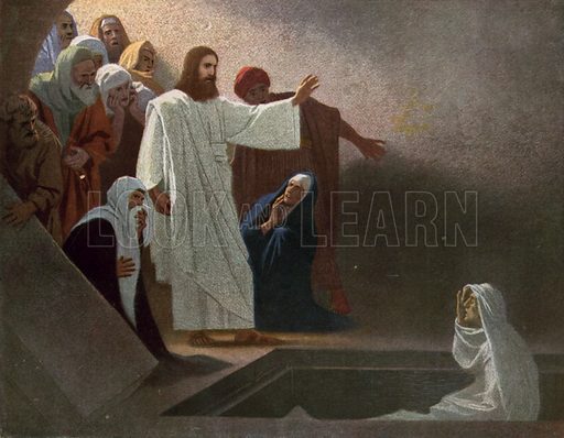 m429687 jesus raising lazarus from the dead