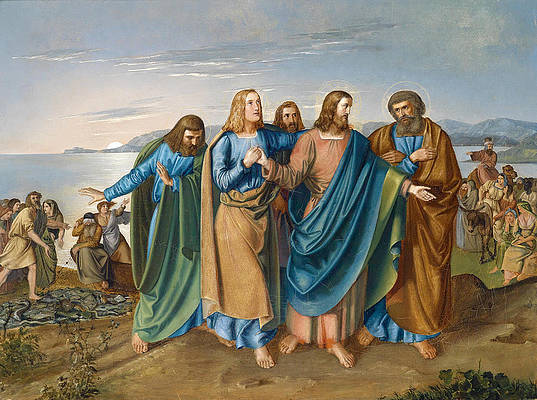 jesus and his disciples at the sea of galilee carl oesterley