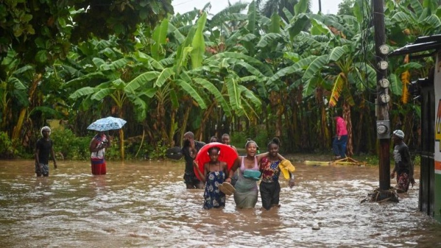 torrential rains and flooding in haiti afp or licensors