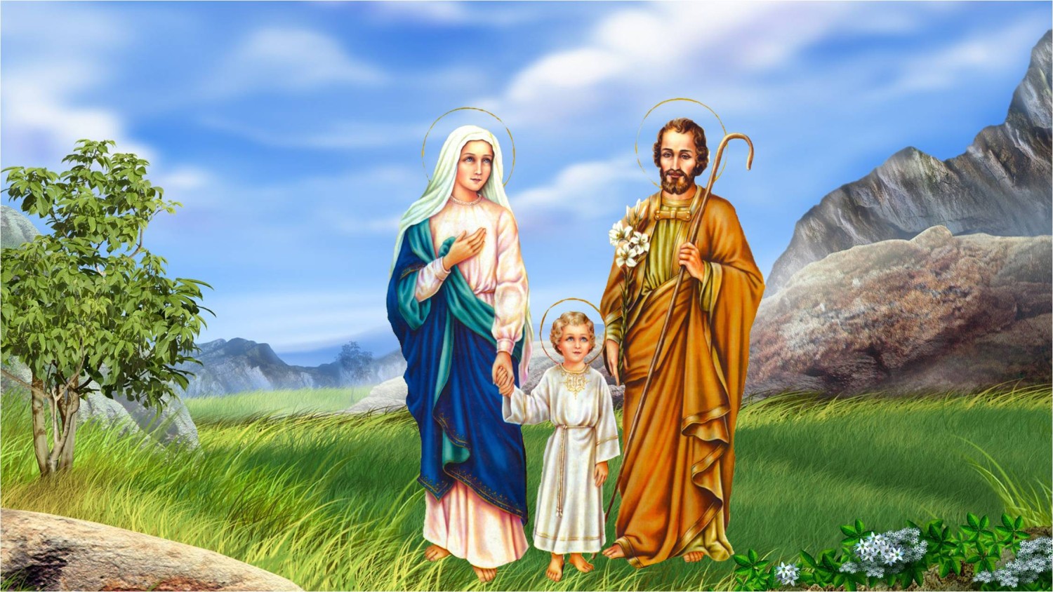 166 1667587 catholic pictures of the holy family hd wallpaper