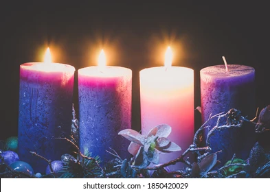 pink purple candles advent wreath 260nw 1850420029 jpg
