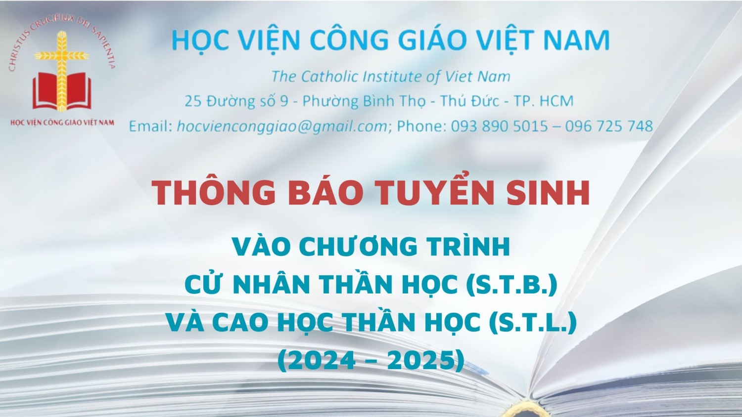 hoc vien cong giao viet nam thong bao tuyen sinh cu nhan va cao hoc than hoc nam 2024 2025