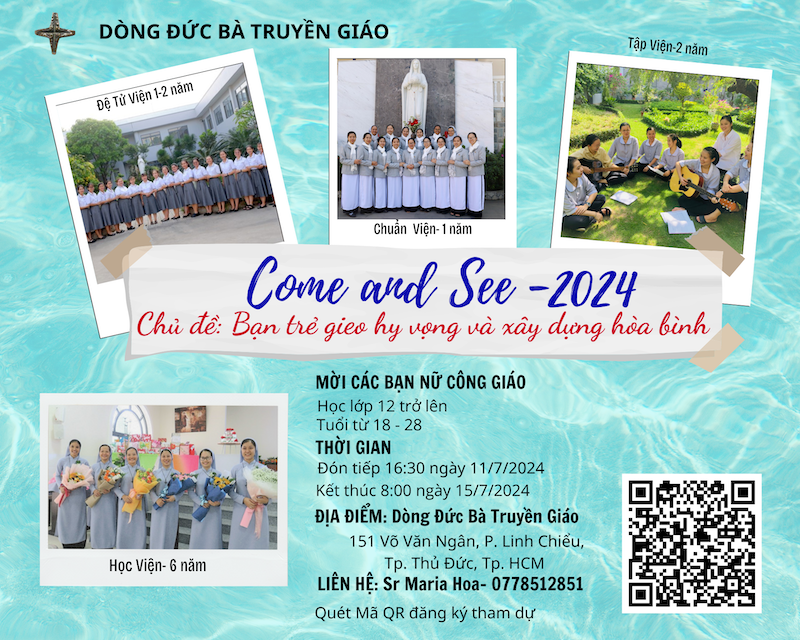 Thông báo chương trình Come and see năm 2024