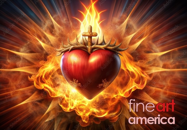 flaming heart