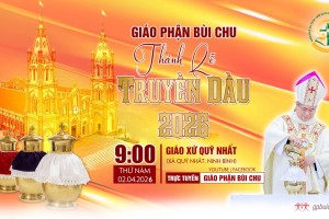 Link trực tuyến Thánh lễ Truyền Dầu 2026