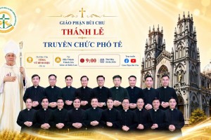 Link trực tuyến Thánh lễ truyền chức Phó tế